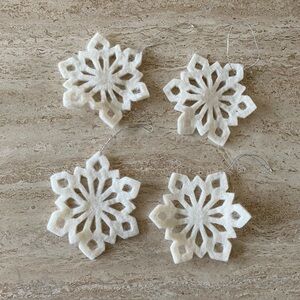 West Elm Felt Snowflake Ornament